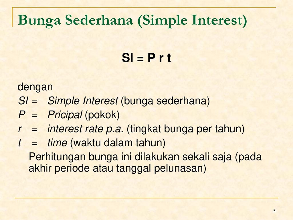 Course Description Bunga Sederhana Bunga Majemuk Anuitas Biasa Ppt Download