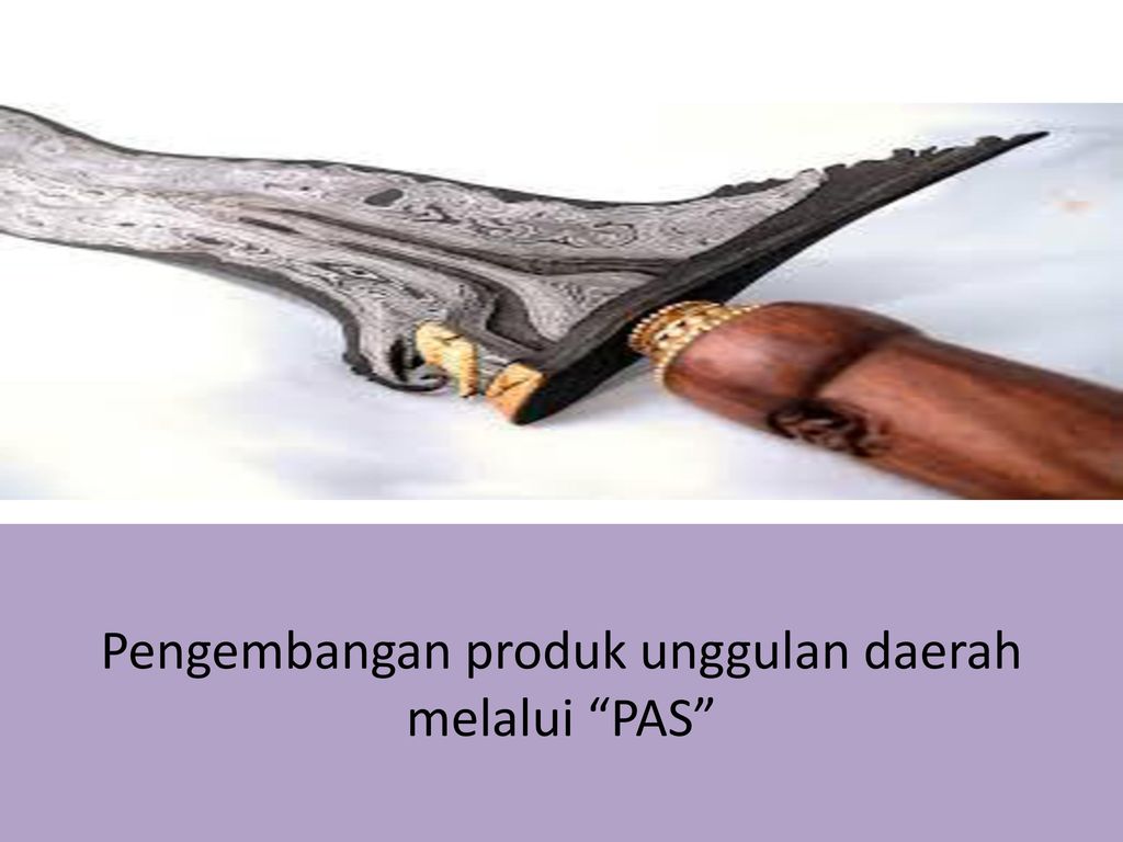 Pengembangan produk unggulan daerah melalui PAS