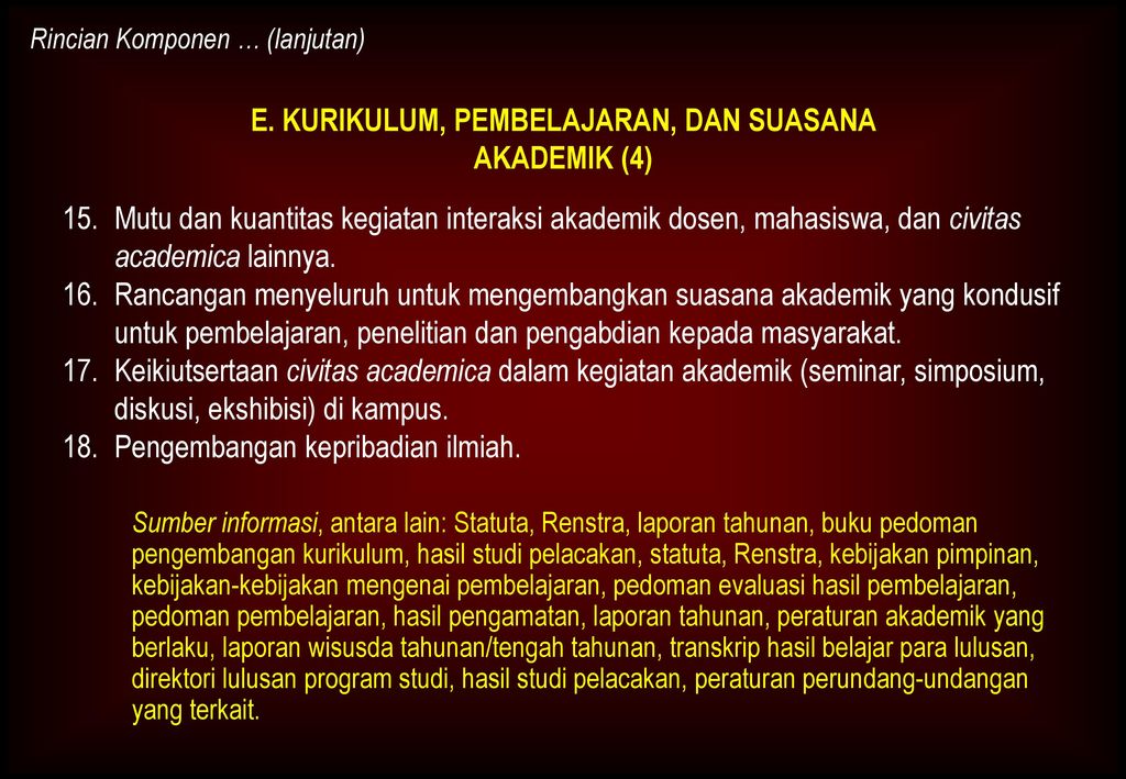 EVALUASI-DIRI PERGURUAN TINGGI DAN PROGRAM STUDI - Ppt Download