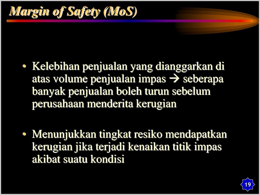 Margin of Safety (MoS)