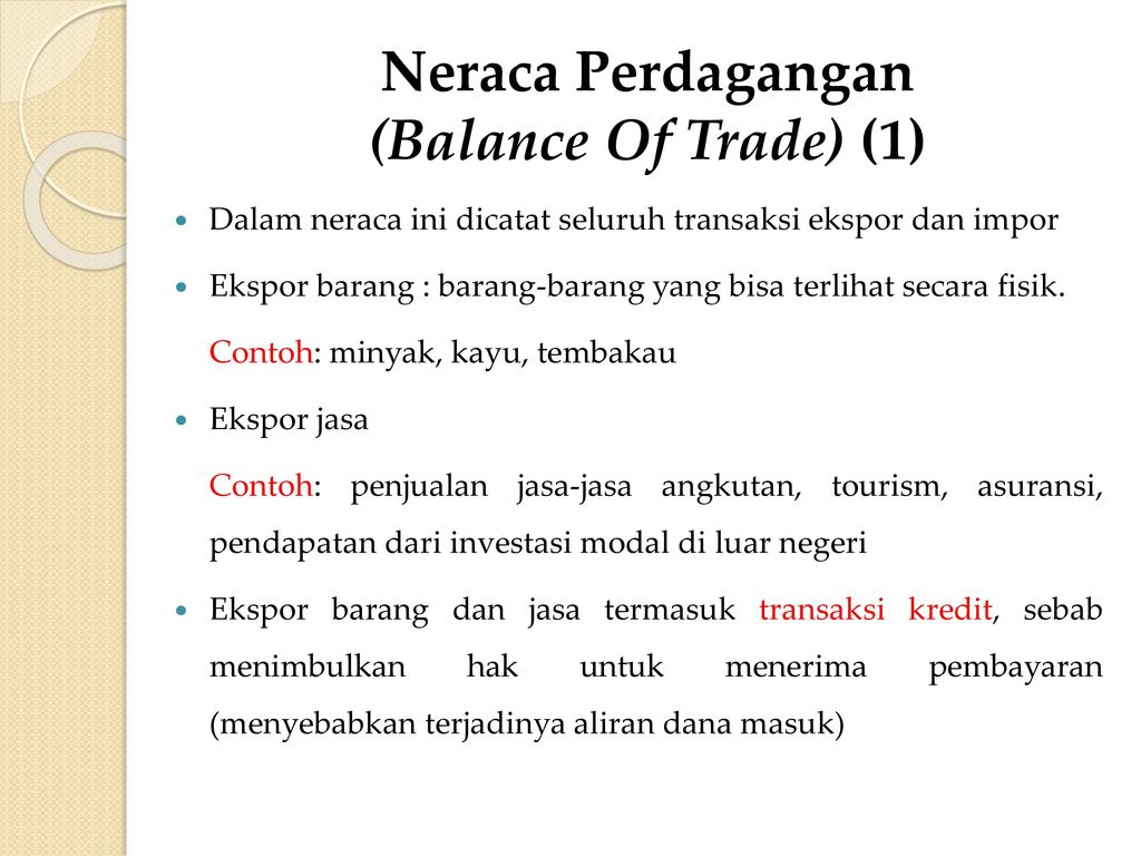Neraca Perdagangan (Balance Of Trade) (1)