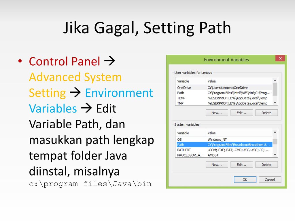 Set java path