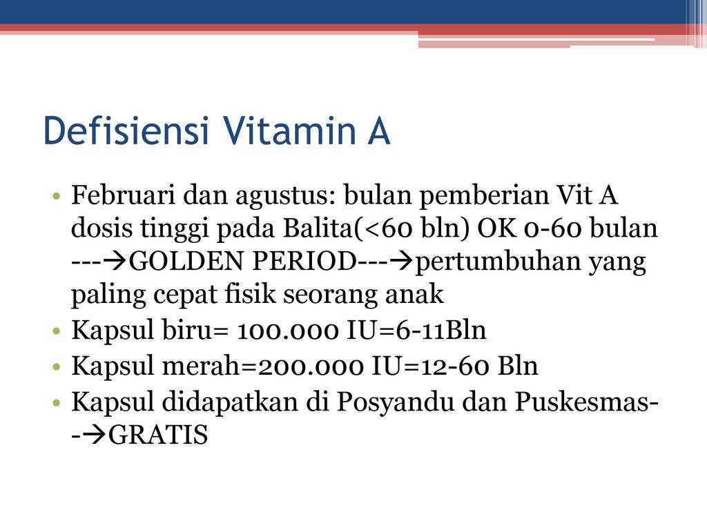 Defisiensi Vitamin A