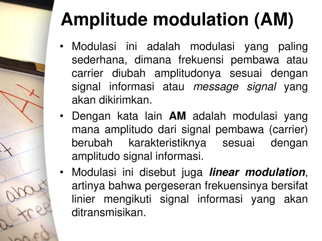 TEKNIK MODULASI. - Ppt Download