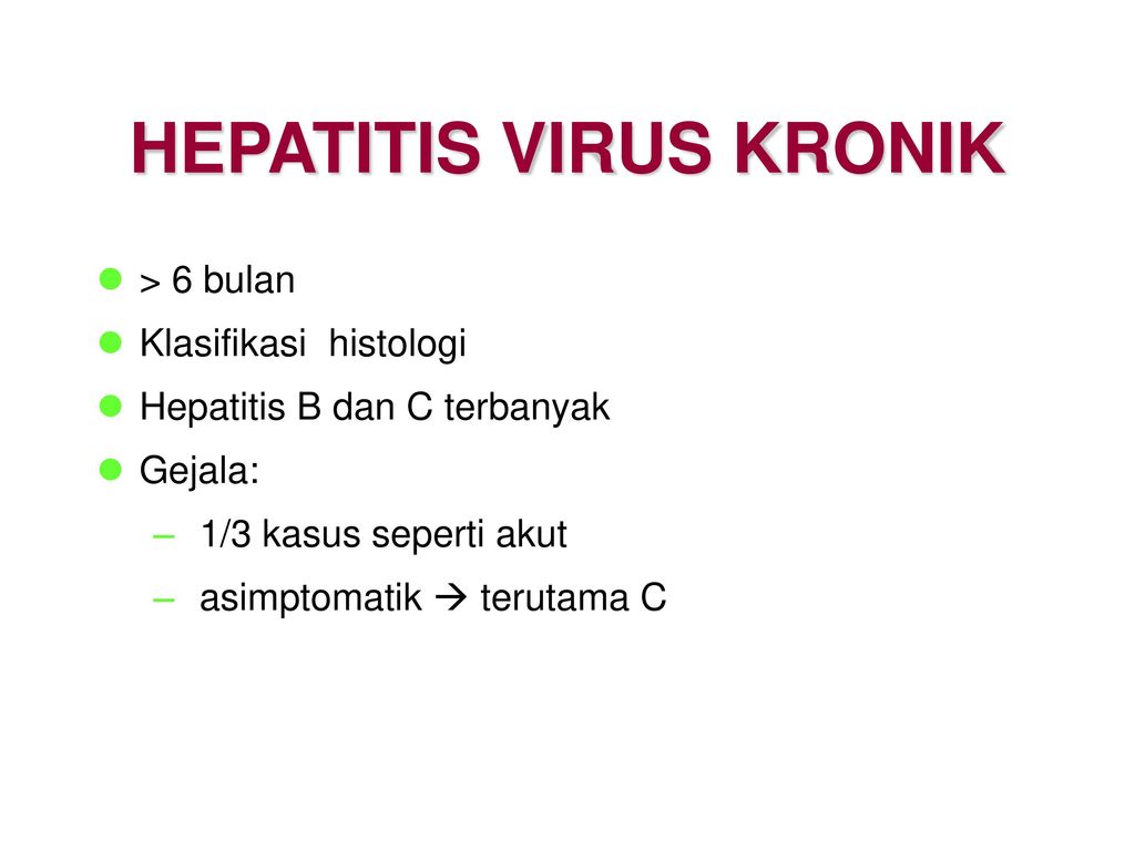 HEPATITIS VIRUS KRONIK