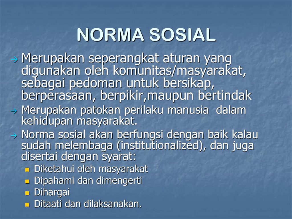 NORMA SOSIAL