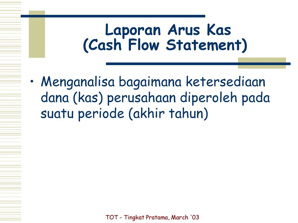 Laporan Arus Kas (Cash Flow Statement)