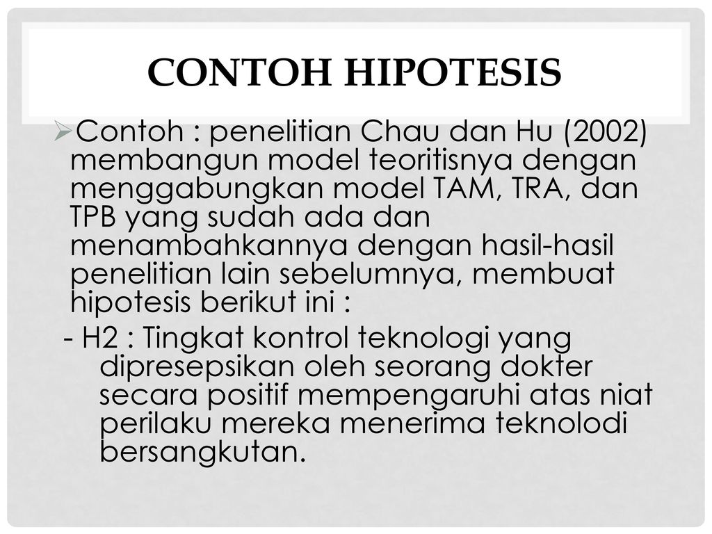 Contoh Hipotesis