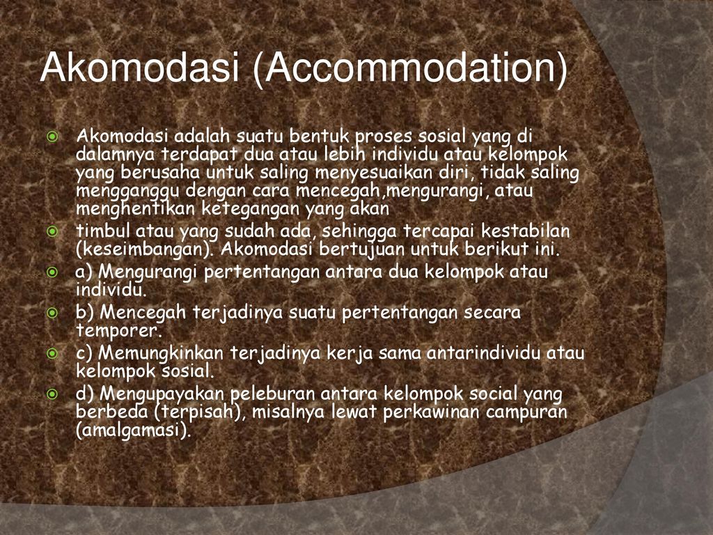 Akomodasi (Accommodation)