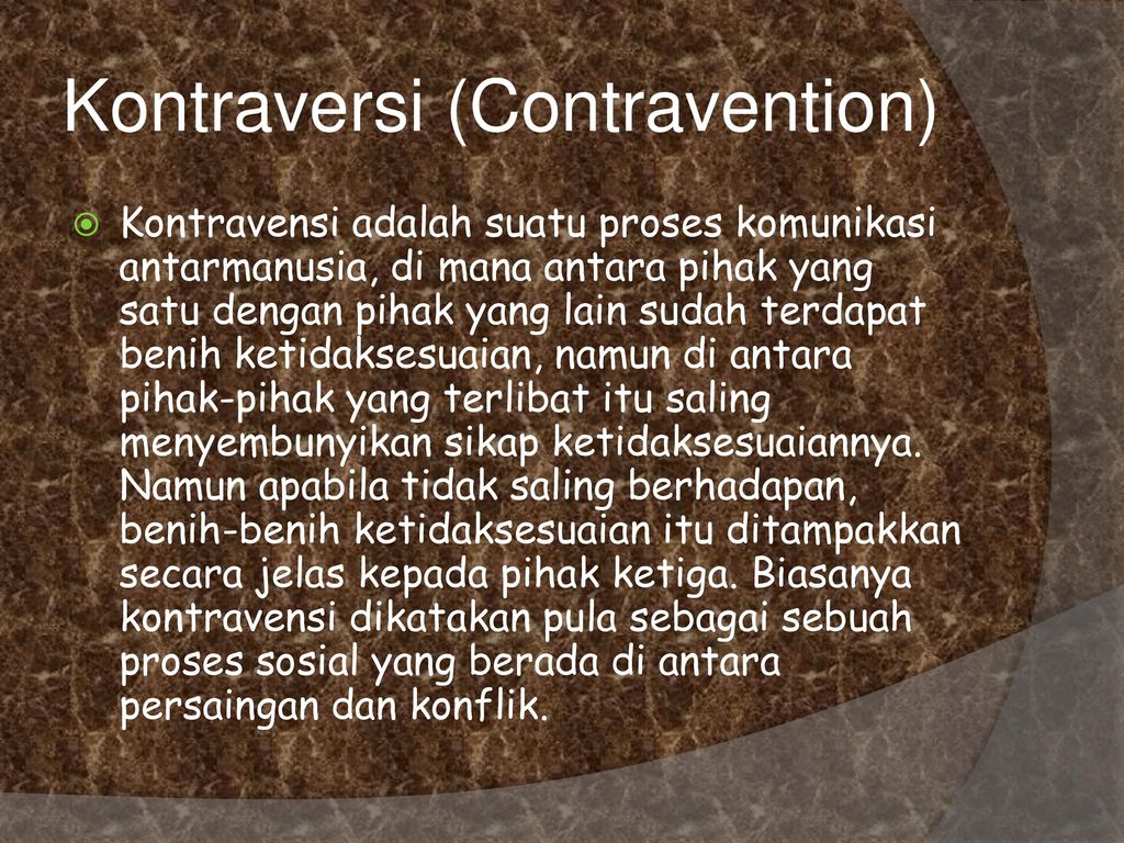 Kontraversi (Contravention)