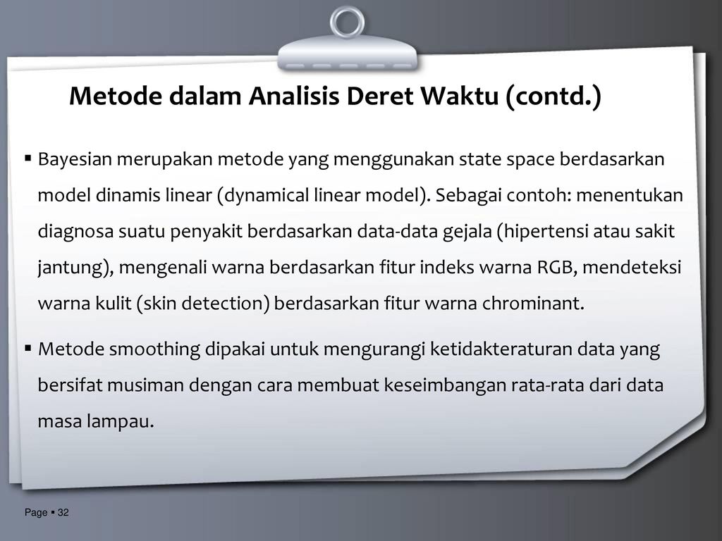 Metode Peramalan Deret Waktu STK352 / 3(2-2) - ppt download