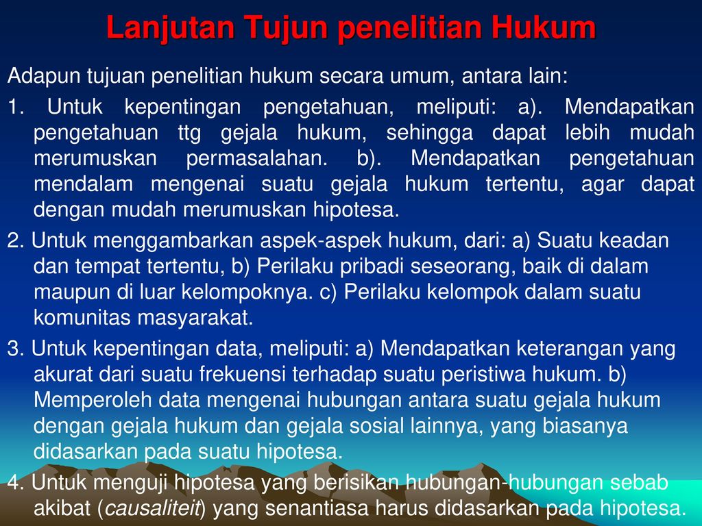 Mata Kuliah Penelitian Hukum Ppt Download