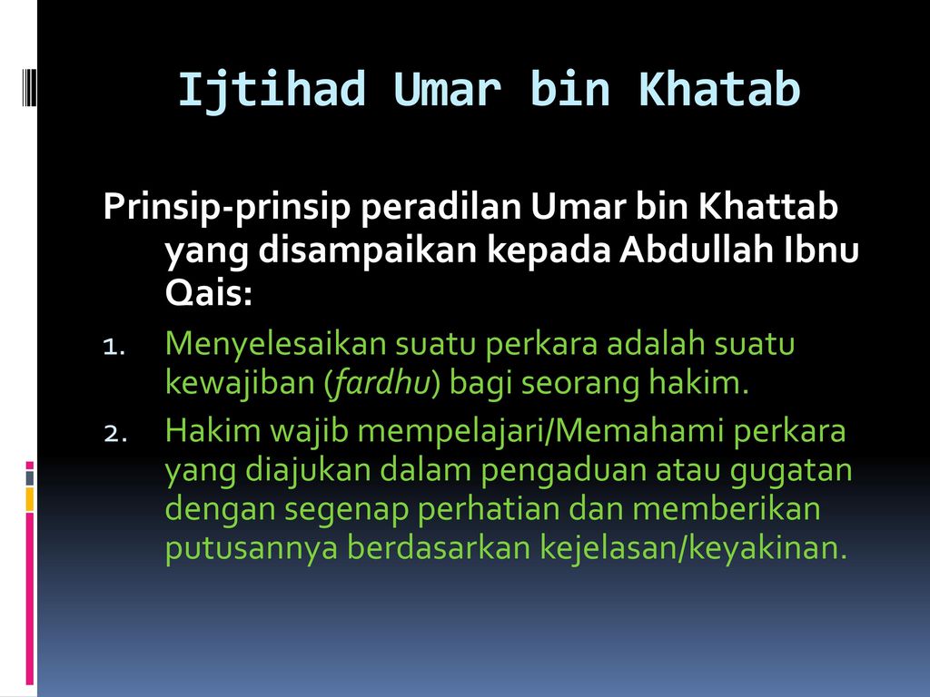 Ijtihad Umar bin Khatab