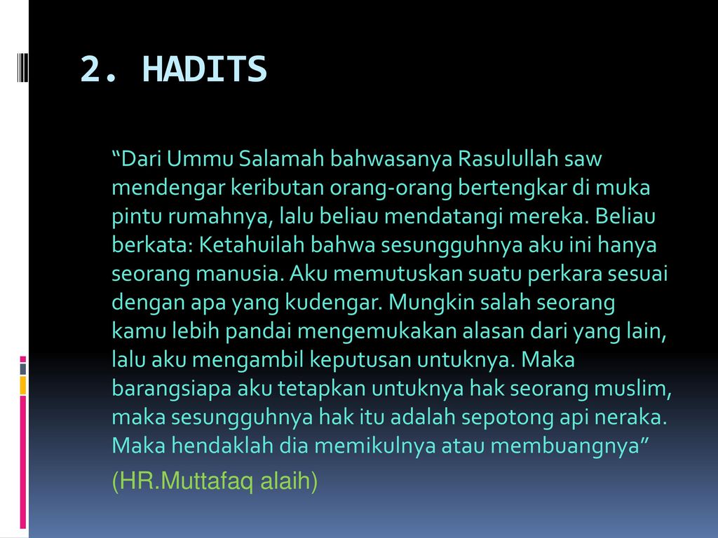 2. HADITS