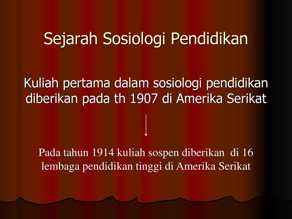 Sosiologi Pendidikan By Sjafiatul Mardliyah S Sos M A Ppt Download