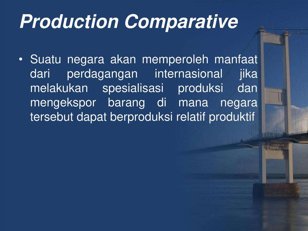 Production Comparative