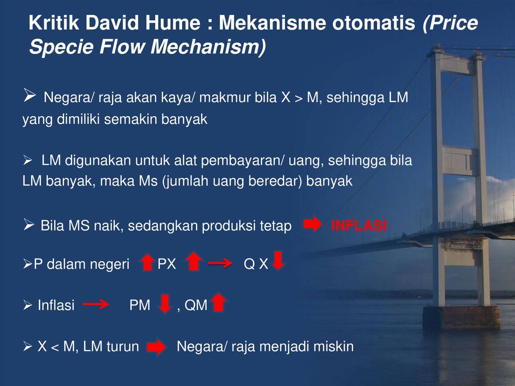 Kritik David Hume : Mekanisme otomatis (Price Specie Flow Mechanism)