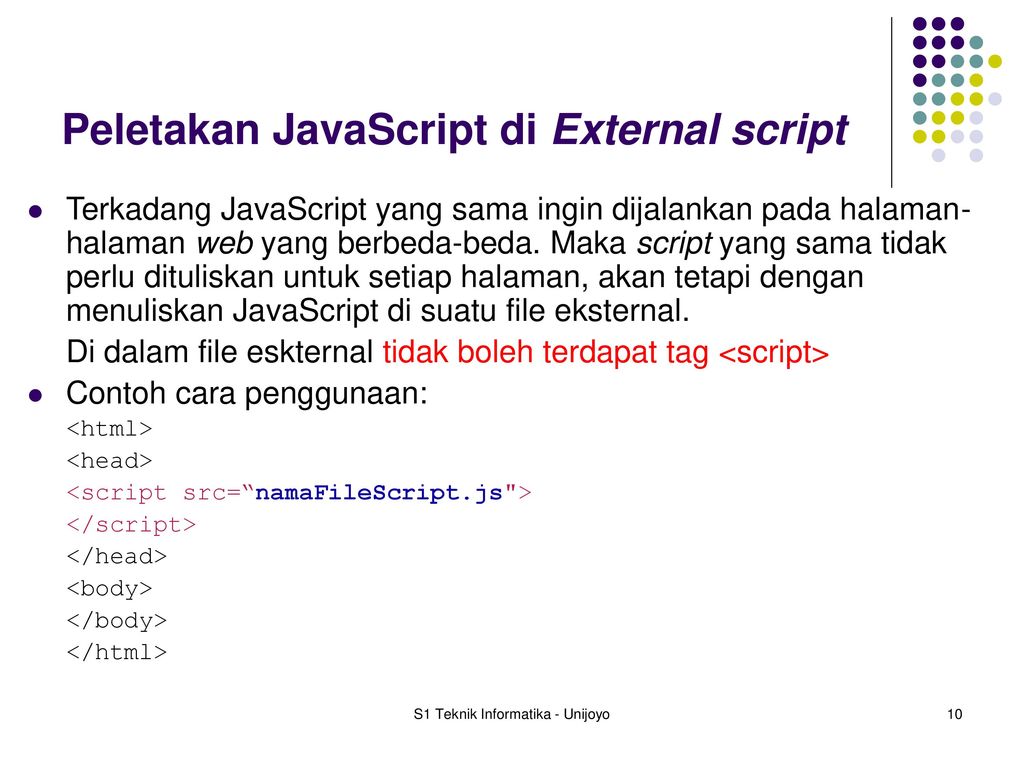 External script