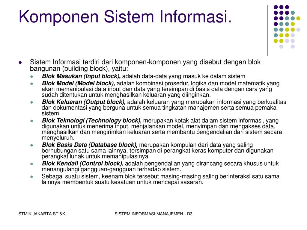 SISTEM INFORMASI MANAJEMEN - Ppt Download