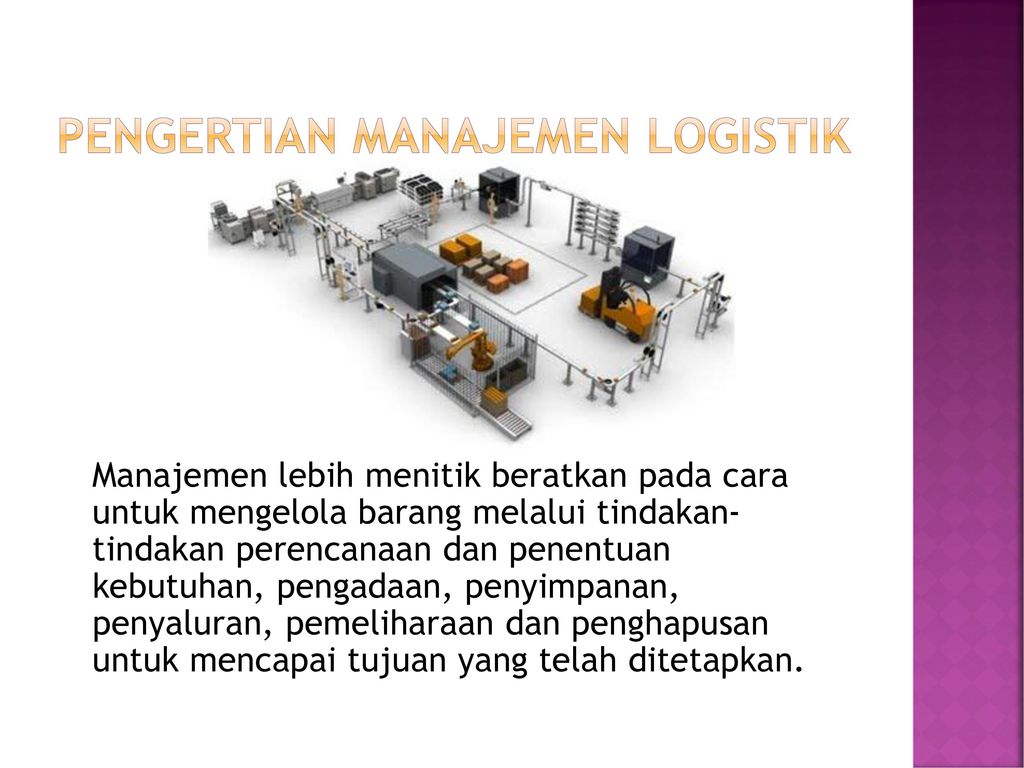 Pengantar Manajemen Logistik Ppt Download