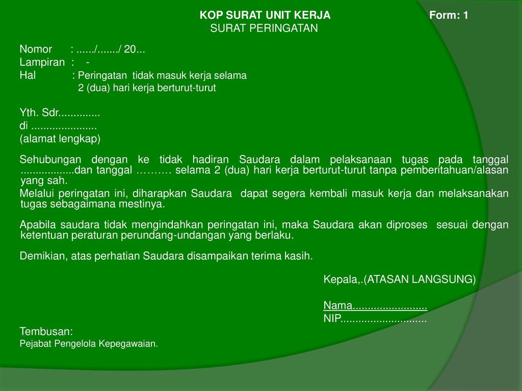  Disiplin kerja pegawai negeri sipil