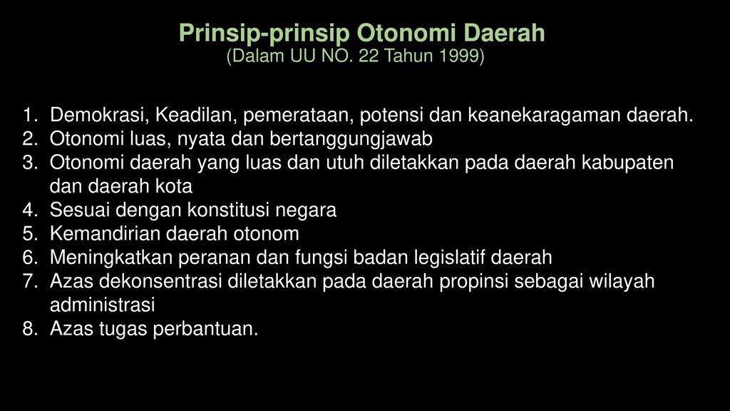 Otonomi Daerah Dalam Konteks Perencanaan Pembangunan Wilayah Ppt Download