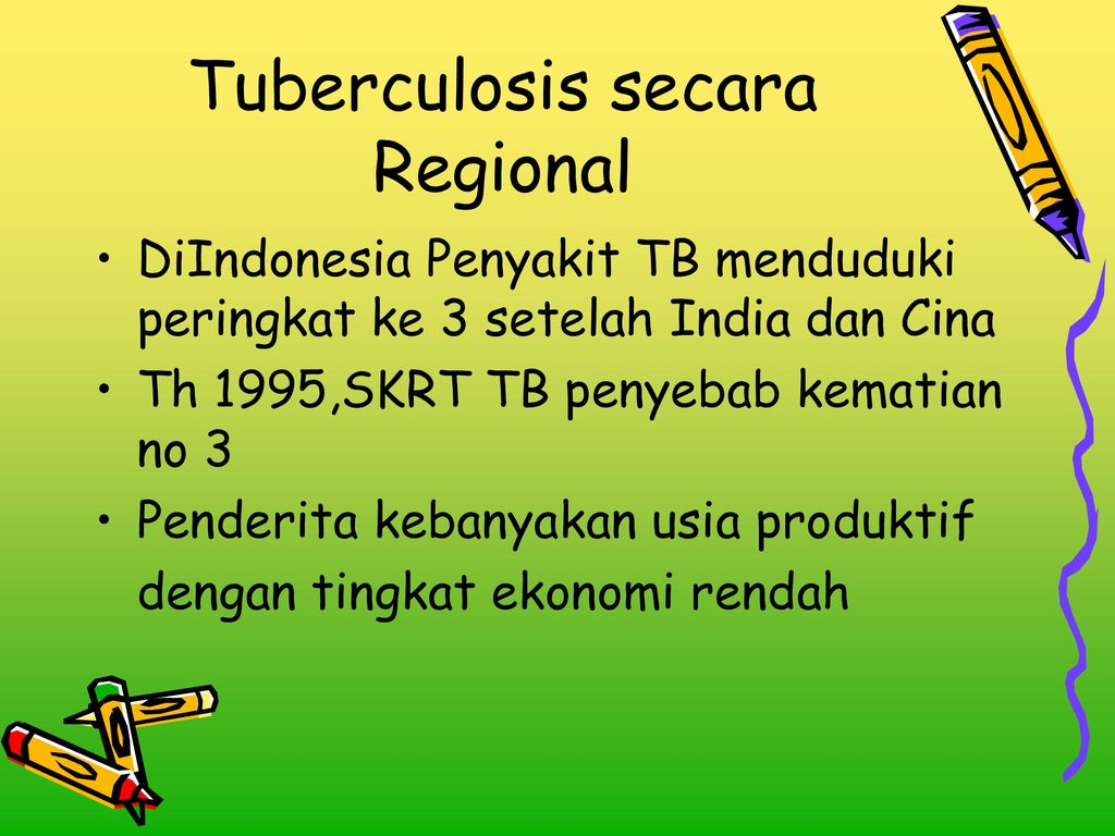 Tuberculosis secara Regional