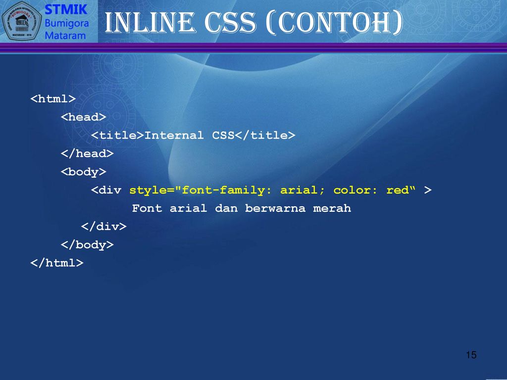 Internal html. Инлайн CSS. Inline CSS html. Internal CSS. Style CSS html in head.