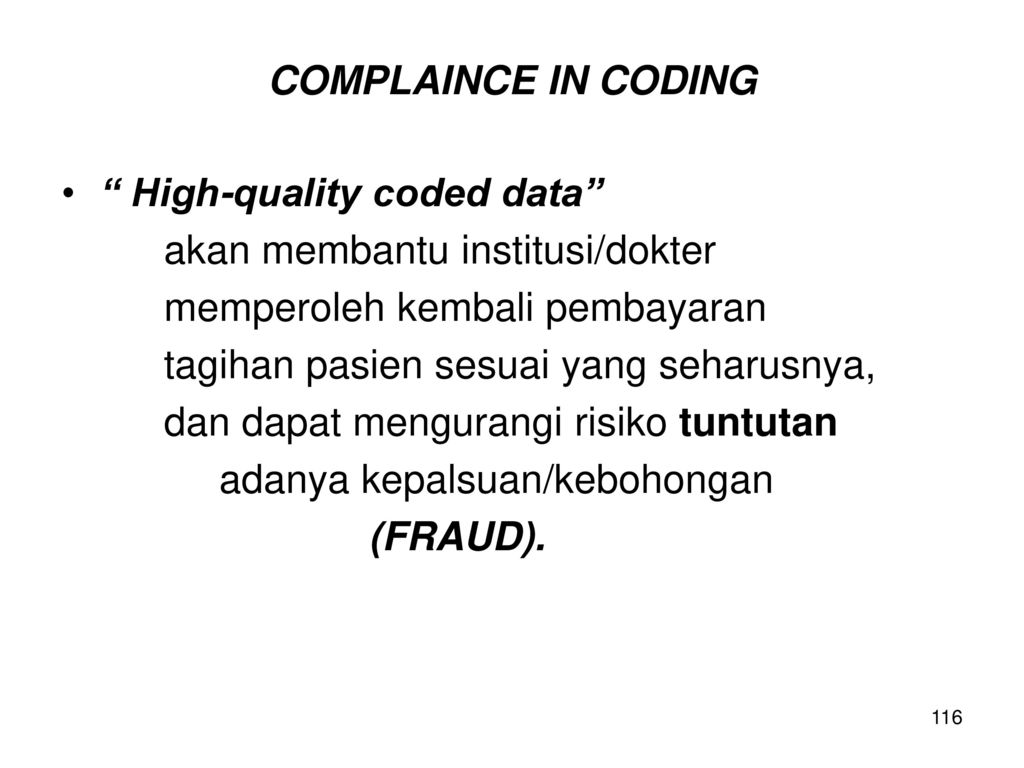 The high coding