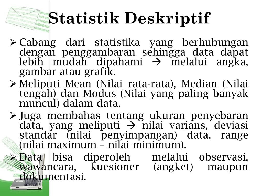 Statistik Deskriptif Ppt Download