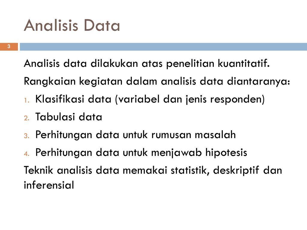 Teknik Analisis Data Ppt Download