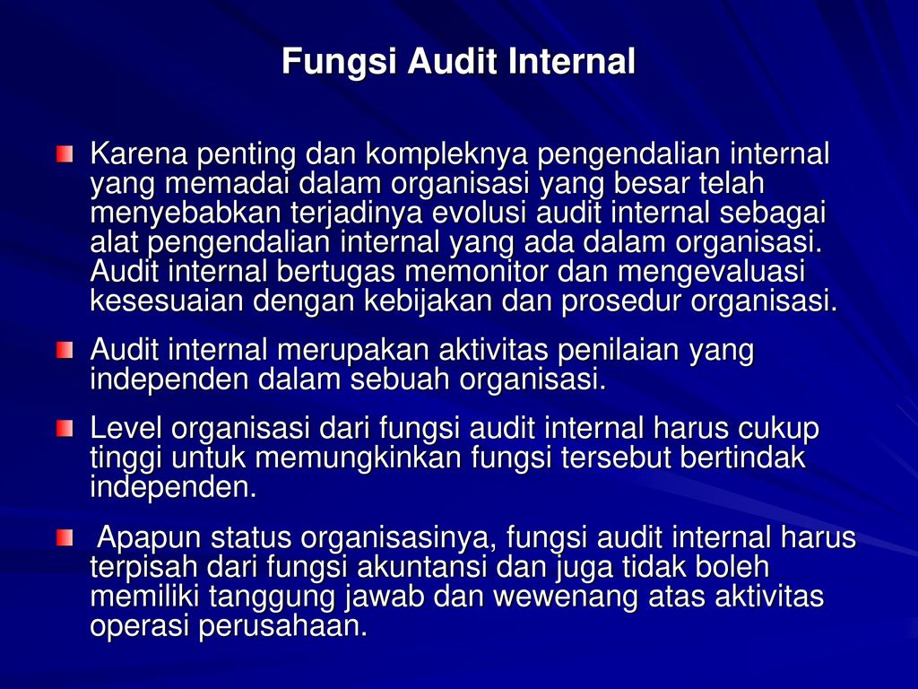 Fungsi Audit Internal