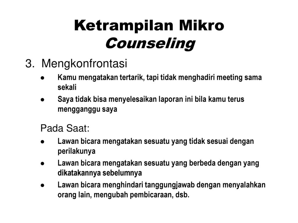 Ketrampilan Mikro Counseling