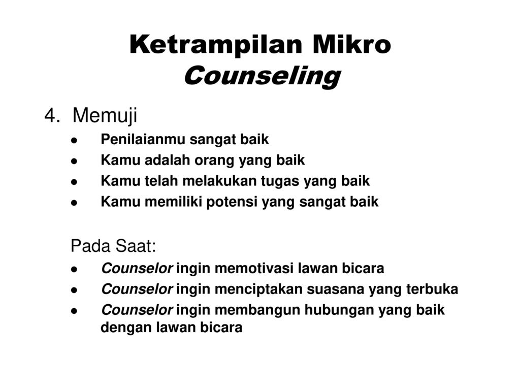 Ketrampilan Mikro Counseling