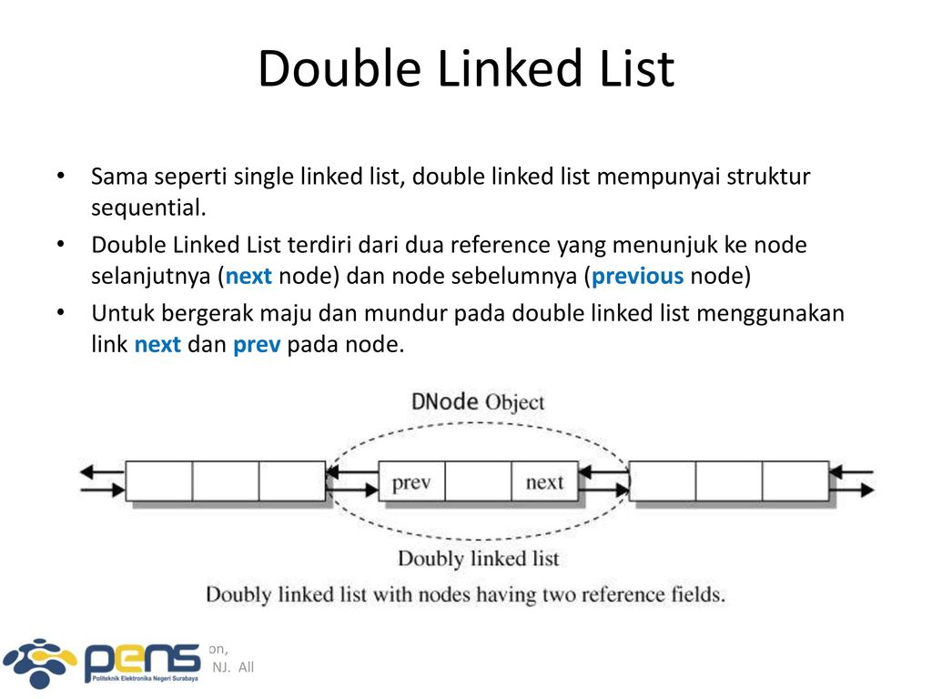 Double Linked List Sama seperti single linked list, double linked list memp...
