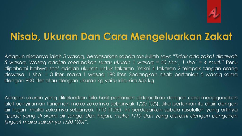 ZAKAT PERTANIAN Oleh : kelompok ppt download