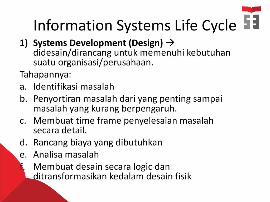 Information System Life Cycle.