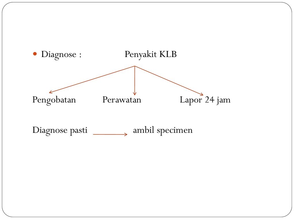 Diagnose : Penyakit KLB