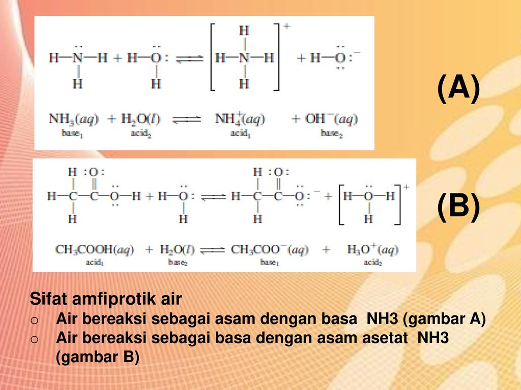 (A) (B) Sifat amfiprotik air