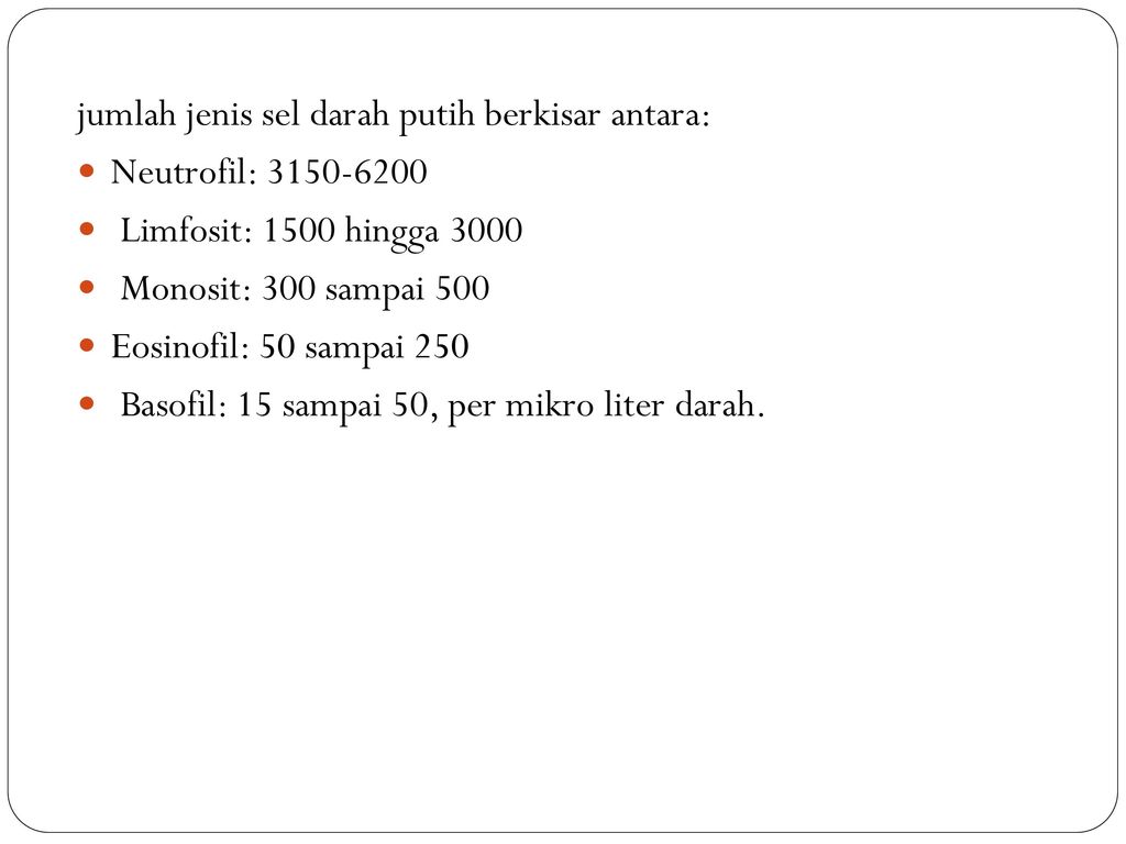 Sel Sel Darah Oleh Mursalim Ppt Download