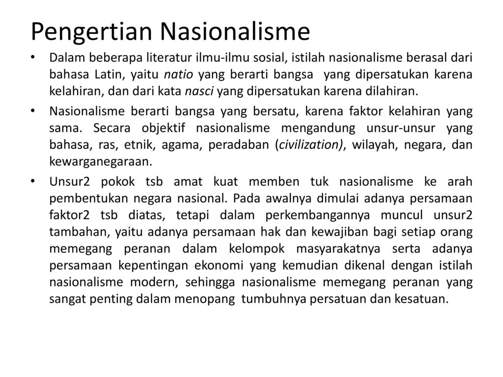 Nasionalisme adalah