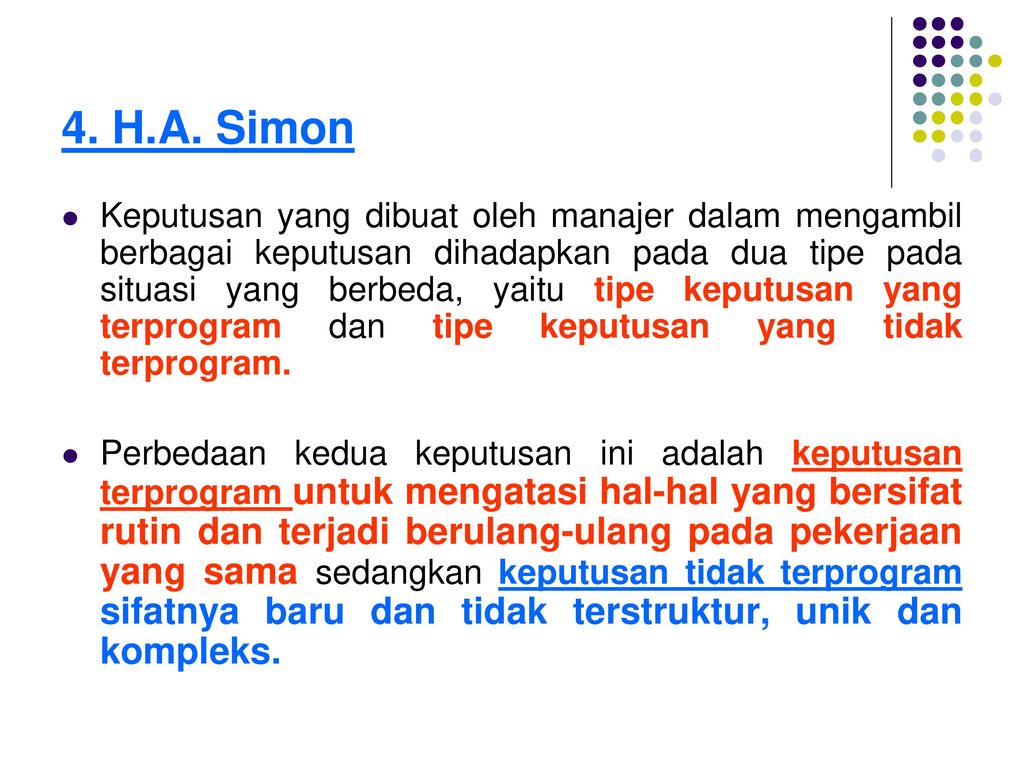 4. H.A. Simon