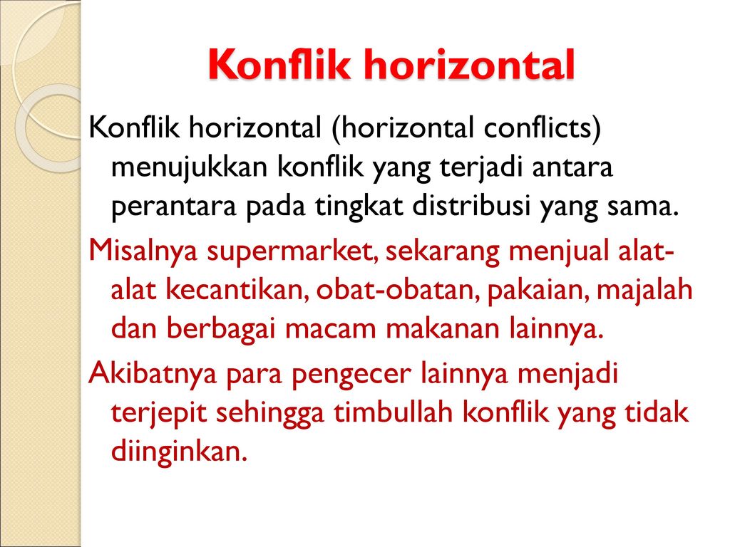 Konflik horizontal