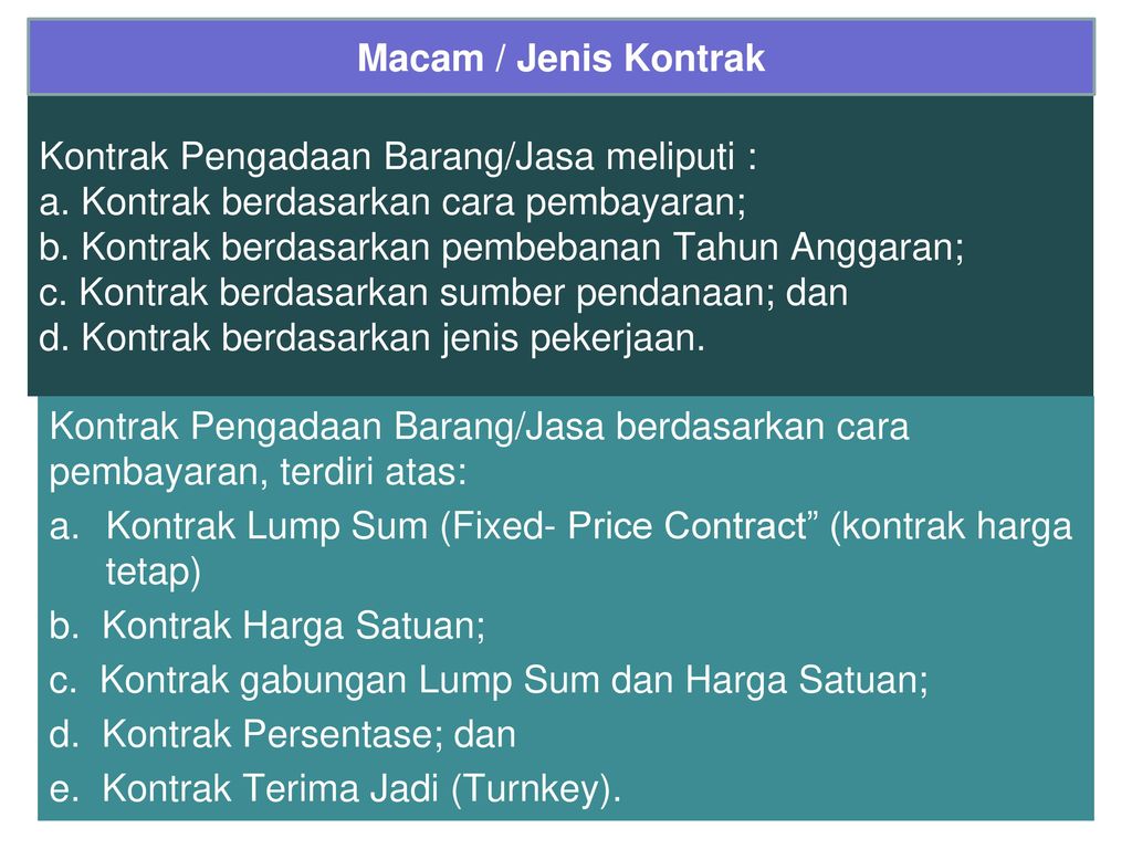 Apa Perbezaan Di Antara Bentuk-bentuk Kontrak Dan Jenis-jenis Kontrak ...