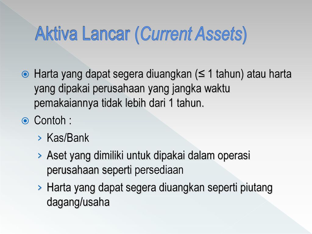 Aktiva Lancar (Current Assets)