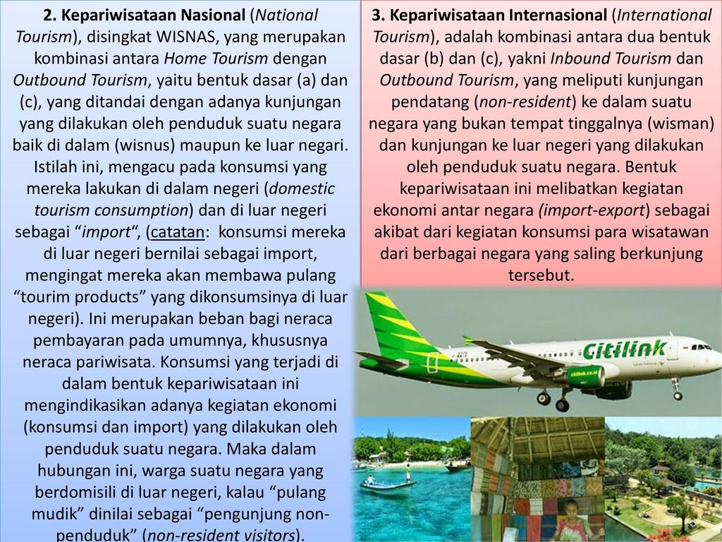 Bentuk dan klasifikasi wisatawan Nusantara dan mancanegara Oleh