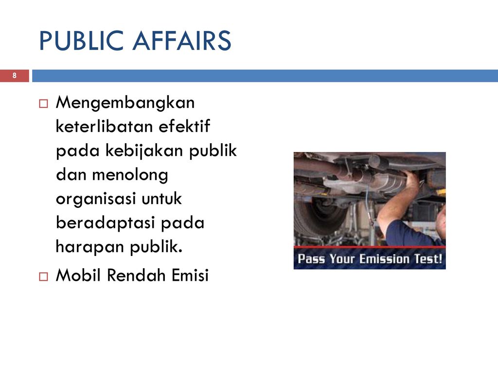 Public Affairs Operations. Public affairs