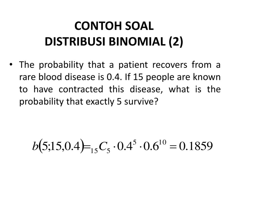 Contoh Soal Distribusi Binomial - Kuy Belajar