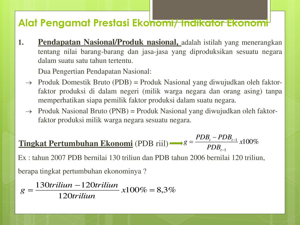 Pengantar Ilmu Ekonomi Makro Bab 1 - Ppt Download