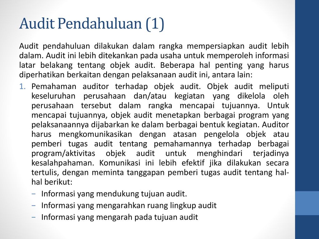 Audit Pendahuluan (1)